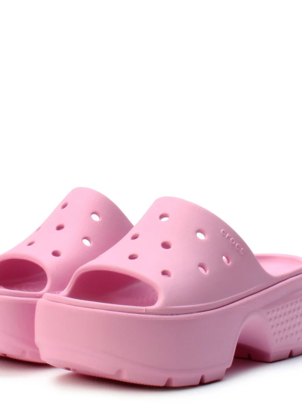 CROCS Platform Stomp Slides Pink 6W